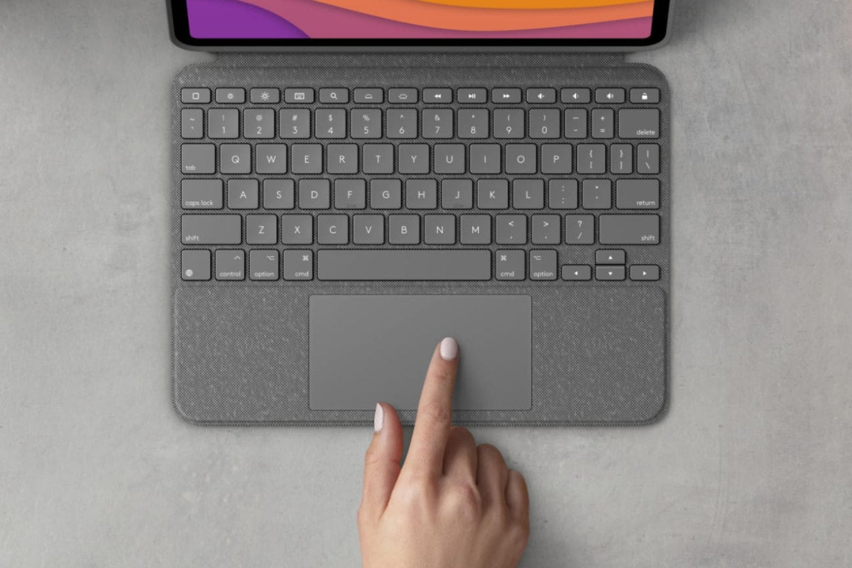 Logitech Combo Touch Keyboard Case for iPad Air 11" (4th & 5th Gen, Grey)