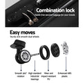 Wanderlite 20" Hard Shell Luggage with Code Lock & Dual Wheels - Black - SuperSaverAU - view 4