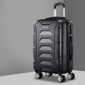Wanderlite 20" Hard Shell Luggage with Code Lock & Dual Wheels - Black - SuperSaverAU - view 1