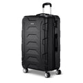 Wanderlite 28" Hard Shell Luggage with TSA Lock, 360° Spinner Wheels, Black - SuperSaverAU - view 6