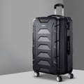 Wanderlite 28" Hard Shell Luggage with TSA Lock, 360° Spinner Wheels, Black - SuperSaverAU - view 1