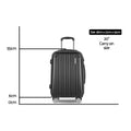 Wanderlite 20" Hard Shell Luggage Case with Code Lock & Dual Wheels - Black - SuperSaverAU - view 2