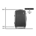 Wanderlite 28" Hard Shell Luggage Case with TSA Lock & Spinner Wheels - Black - SuperSaverAU - view 2