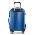 Wanderlite 28" Blue Hard Shell Luggage Case with TSA Lock & Spinner Wheels - SuperSaverAU - view 3