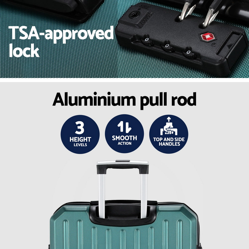Wanderlite 28" Luggage Set - TSA Lock, ABS Hard Shell, Lightweight, 360° Wheels - SuperSaverAU - view 4