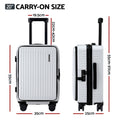 Wanderlite 20" Carry-On Luggage with Front Pocket, Laptop Compartment, Dual TSA Locks - SuperSaverAU - view 2