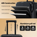 Wanderlite 20" Carry-On Luggage with Front Pocket, TSA Lock, 40L Capacity, Black - SuperSaverAU - view 6