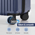 Wanderlite 2pcs Trunk Luggage Set 12" 20" Navy with TSA Lock & 360° Spinner Wheels - SuperSaverAU - view 5