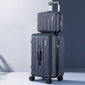 Wanderlite 2pcs Trunk Luggage Set 12" 20" Navy with TSA Lock & 360° Spinner Wheels - SuperSaverAU - view 6