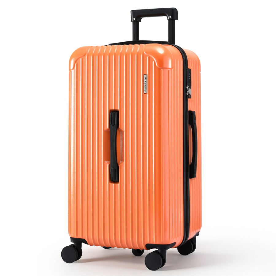 Wanderlite 28 Inch Trunk Luggage – Orange 90L, TSA Lock & Type-C Port