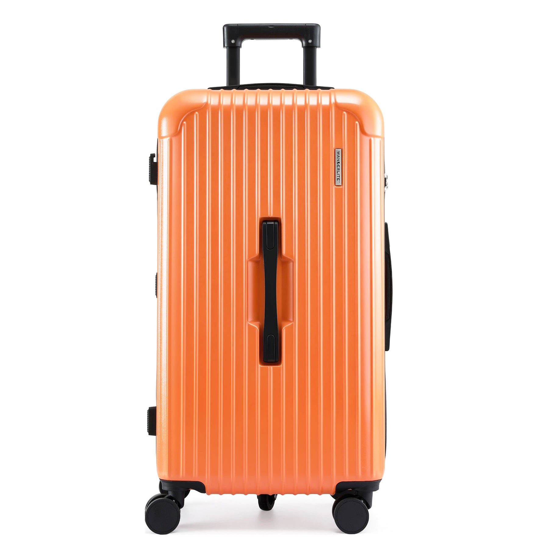 Wanderlite 28 Inch Trunk Luggage – Orange 90L, TSA Lock & Type-C Port