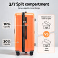 Wanderlite 28 Inch Trunk Luggage – Orange 90L, TSA Lock & Type-C Port