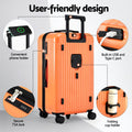 Wanderlite 28 Inch Trunk Luggage – Orange 90L, TSA Lock & Type-C Port
