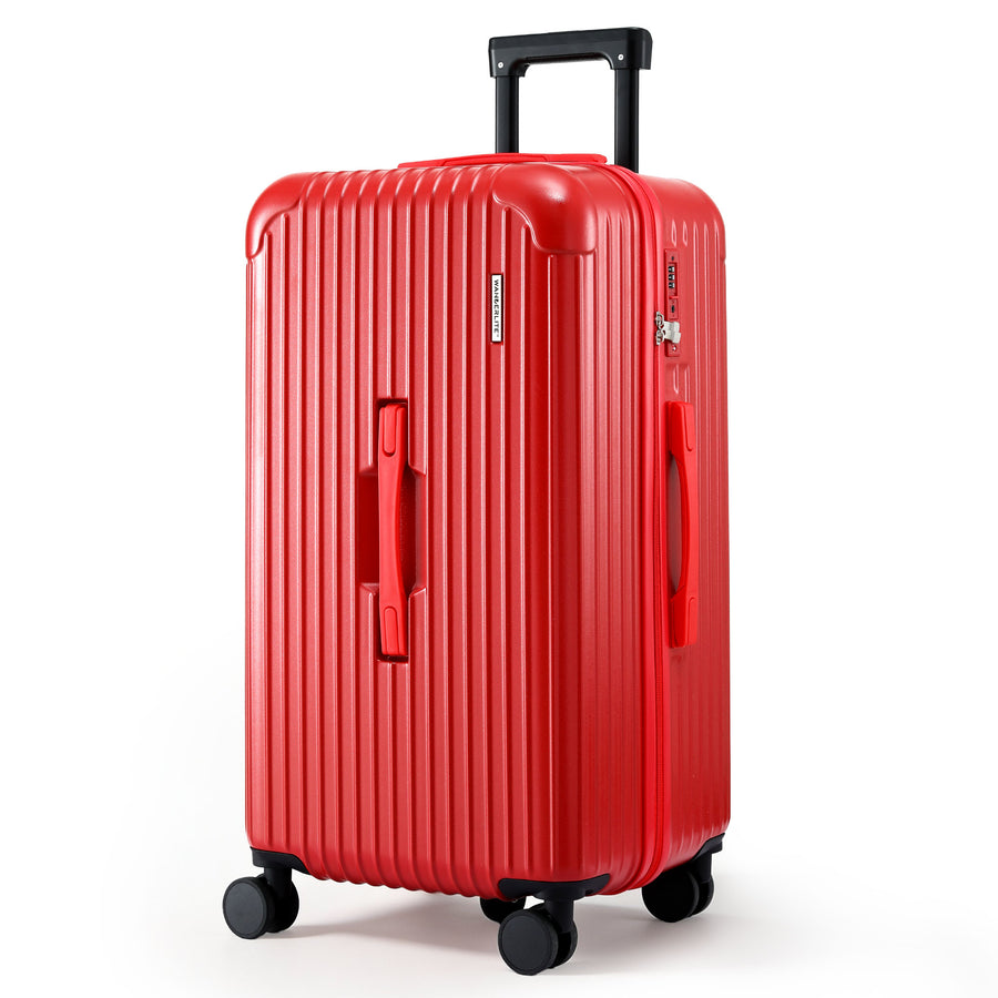 Wanderlite 28 Inch Trunk Luggage – Red 90L, TSA Lock & Type-C Port