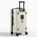 Wanderlite 28 Inch Trunk Luggage – Smoky White, TSA Lock & Type-C Port, 90L