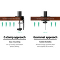 Artiss Monitor Arm Desk Mount Screen Bracket Holder - SuperSaverAU - view 5