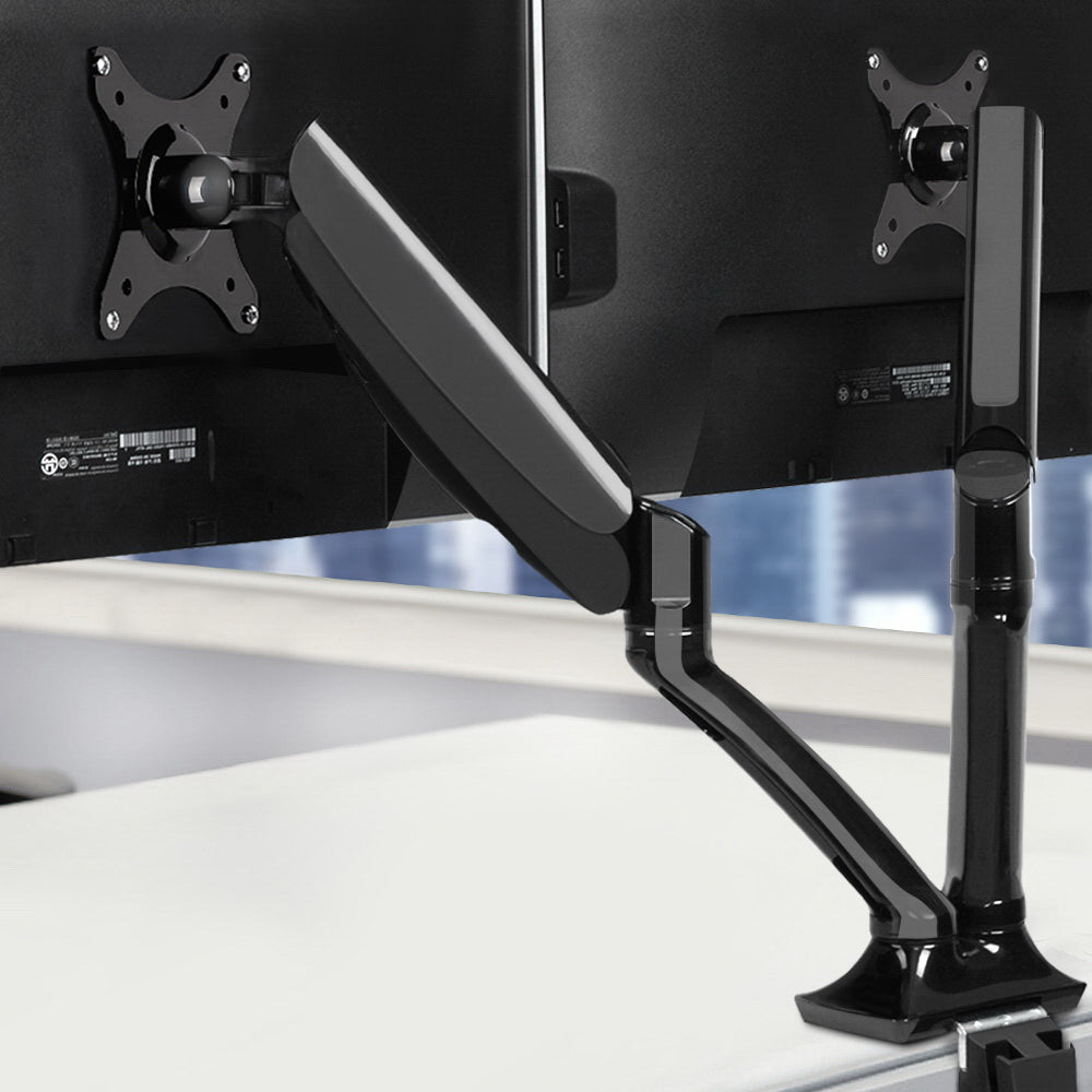 Artiss Monitor Arm Gas Spring Dual Desk Mount Screen Holder - SuperSaverAU - view 8