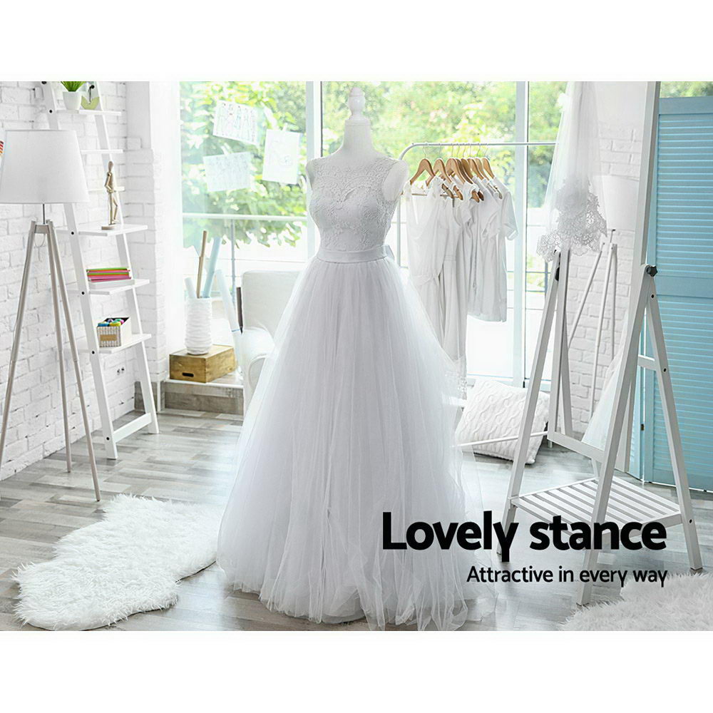 Female Mannequin 170cm Model Dressmaker Clothes Display Torso Tailor Wedding White - SuperSaverAU - view 6