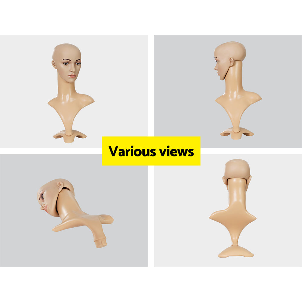 Embellir Mannequin Head 52cm for Wigs, Hats, Necklaces - Professional Display - SuperSaverAU - view 6