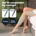Livemor Air Compression Leg Massager and Heated Neck Back Massager Bundle