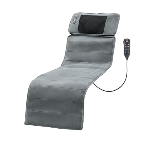 Livemor Grey 10-Node Vibration Heating Massage Mat with Neck Kneading