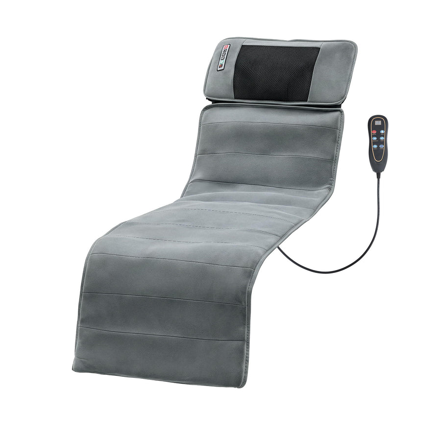 Livemor Grey 10-Node Vibration Heating Massage Mat with Neck Kneading
