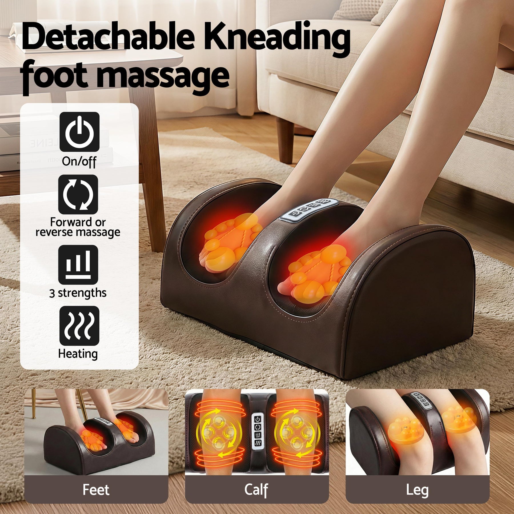 Livemor Heated Full Body Massage Mat with Neck Foot Vibration and Airbag Massage