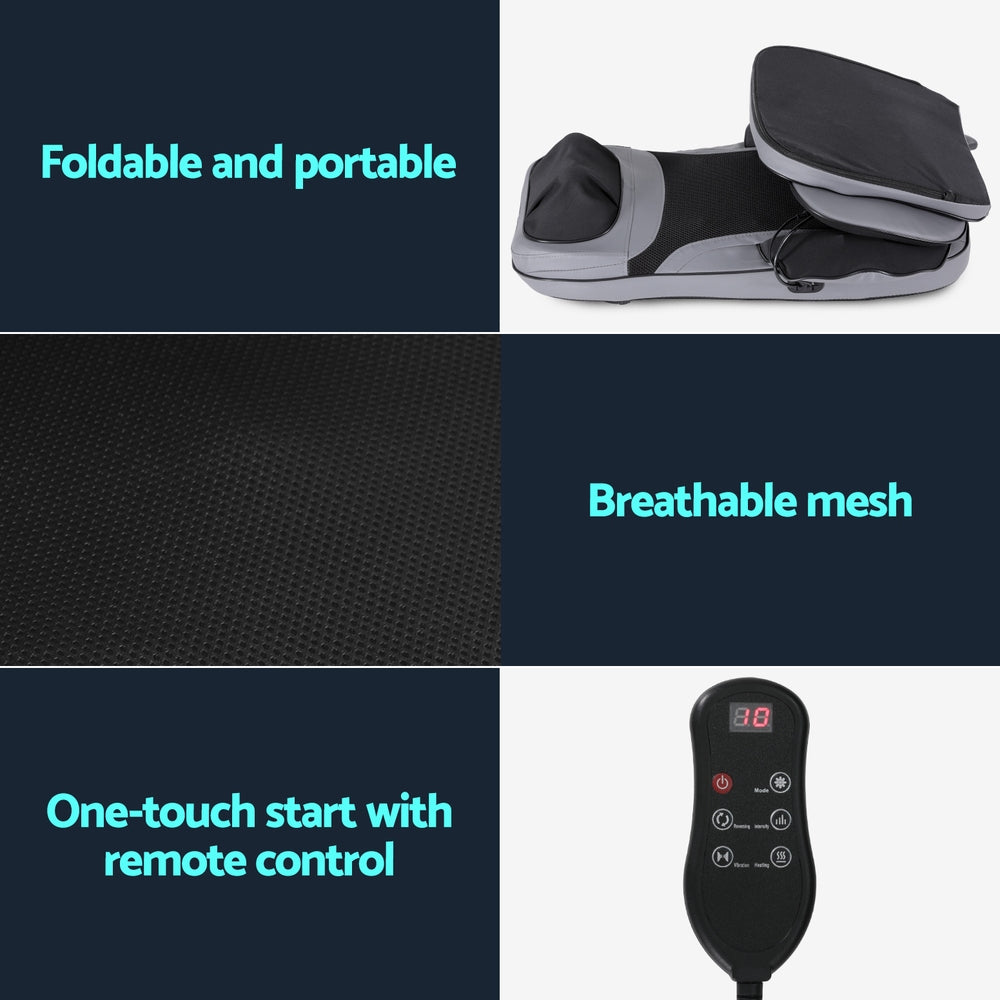 Livemor 8-Node Full Back Massage Cushion with Heat Vibration and SAA Adaptor