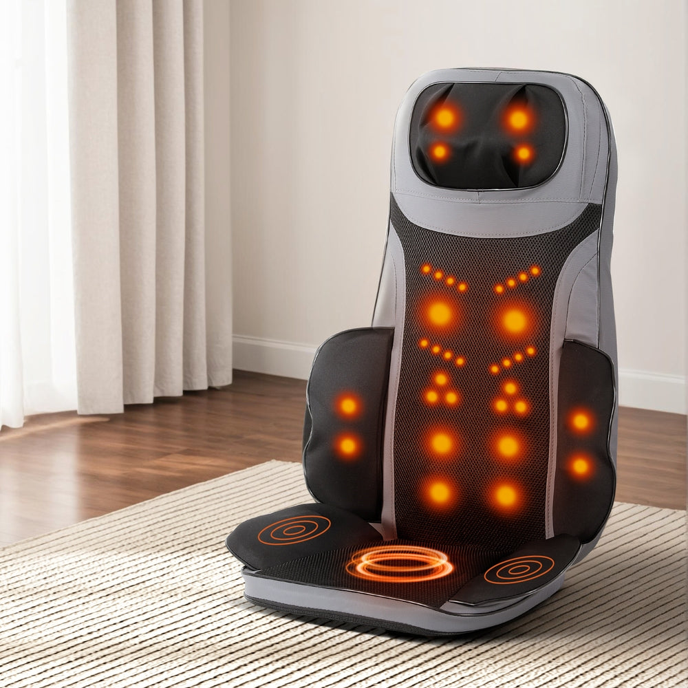 Livemor 8-Node Full Back Massage Cushion with Heat Vibration and SAA Adaptor