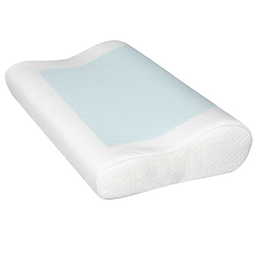 Giselle Bedding 2 x Cool Gel Top Memory Foam Pillows 50cm x 30cm x 10/8cm