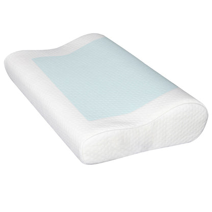 Giselle Bedding 2 x Cool Gel Top Memory Foam Pillows 50cm x 30cm x 10/8cm