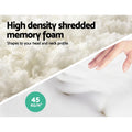 Giselle Bedding Memory Foam Pillow 70cm x 40cm 13cm Thick - Set of 2, Medium Support - SuperSaverAU - view 4