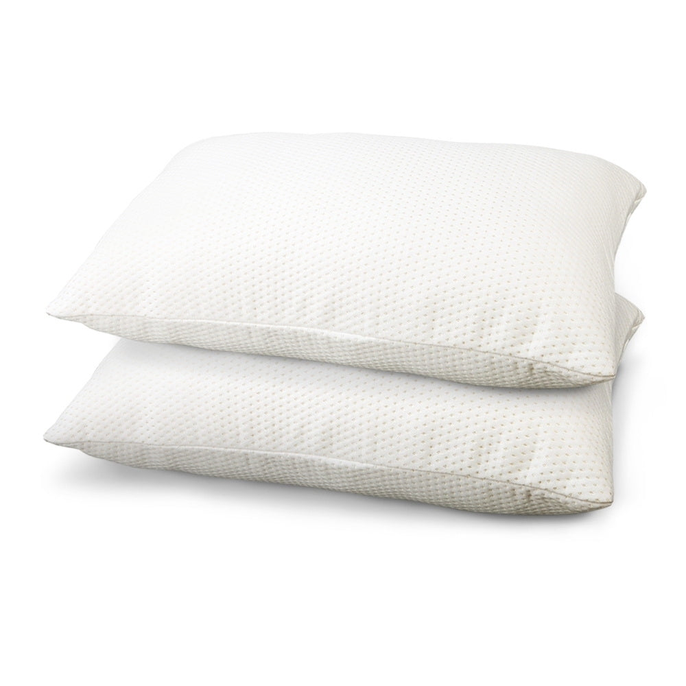 Giselle Bedding Memory Foam Pillow 70cm x 40cm 13cm Thick - Set of 2, Medium Support