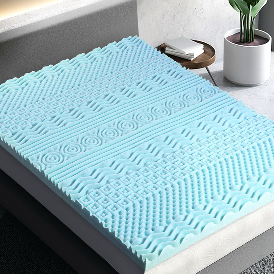 Giselle Bedding Memory Foam Mattress Topper 11-Zone 8cm Single - SuperSaverAU - view 1