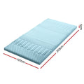 Giselle 5cm Memory Foam Mattress Topper 7-Zone King Single - SuperSaverAU - view 2