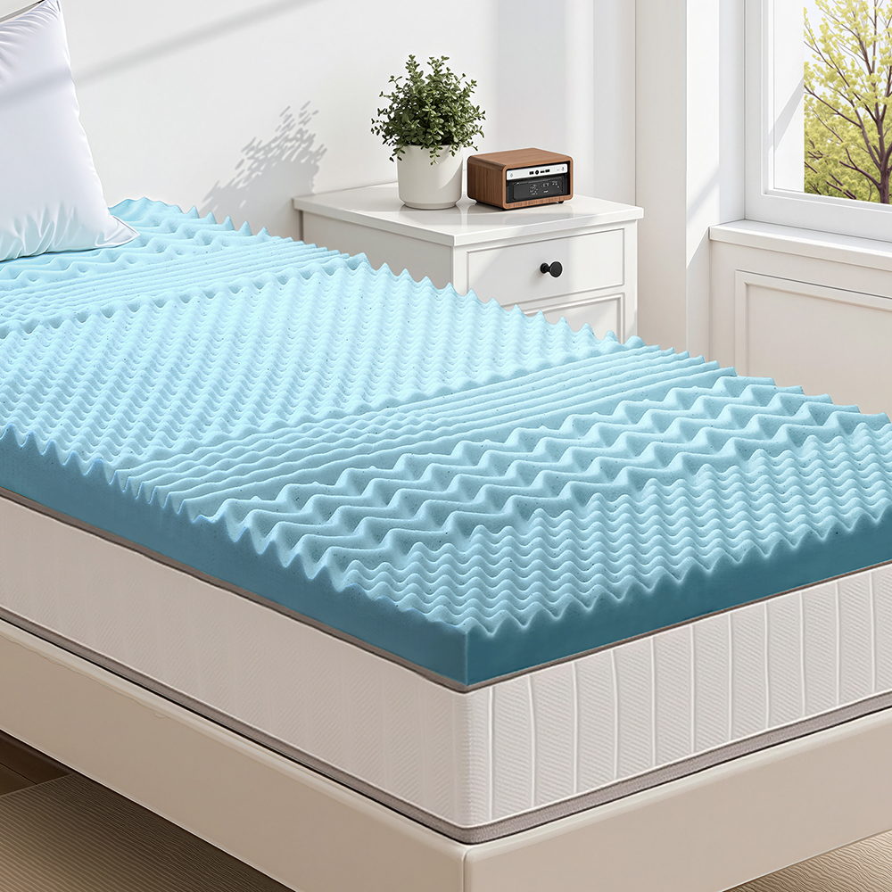 Giselle 5cm Memory Foam Mattress Topper 7-Zone King Single