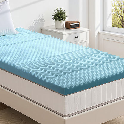 Giselle 5cm Memory Foam Mattress Topper 7-Zone King Single