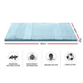 Giselle Bedding Memory Foam Mattress Topper 7-Zone 5cm Single - SuperSaverAU - view 2