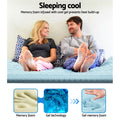 Giselle Bedding Memory Foam Mattress Topper 7-Zone 5cm Single - SuperSaverAU - view 6