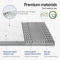 Giselle 8cm Graphite Memory Foam Mattress Topper - King Single - SuperSaverAU - view 5