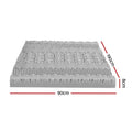 Giselle 8cm Graphite Memory Foam Mattress Topper - Single - SuperSaverAU - view 2