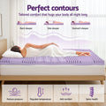 Giselle 8cm Lavender Infused Memory Foam Mattress Topper Single with Bamboo Cover - SuperSaverAU - view 4