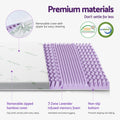 Giselle 8cm Lavender Infused Memory Foam Mattress Topper Single with Bamboo Cover - SuperSaverAU - view 5