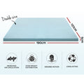 Giselle Bedding Memory Foam Mattress Topper Cool Gel 5cm Double - SuperSaverAU - view 2