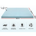 Giselle Bedding Memory Foam Mattress Topper Cool Gel 5cm Single - SuperSaverAU - view 2