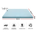 Giselle Bedding Cool Gel Memory Foam Mattress Topper Single - SuperSaverAU - view 2
