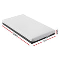 13cm Giselle Baby Cot Mattress Gel Foam - SuperSaverAU - view 2