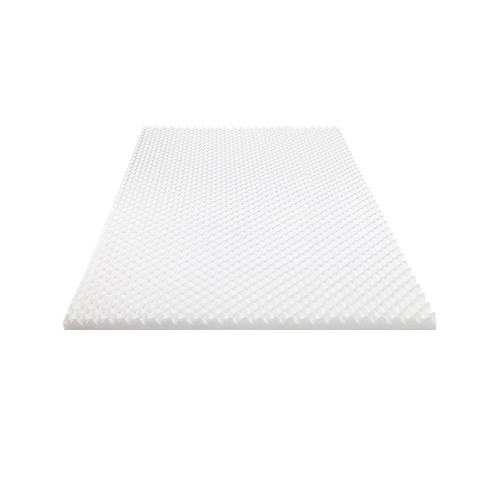 Giselle Bedding 100% Foam Mattress Topper 5cm Queen - Egg Crate, Anti-Bacterial - SuperSaverAU - view 3