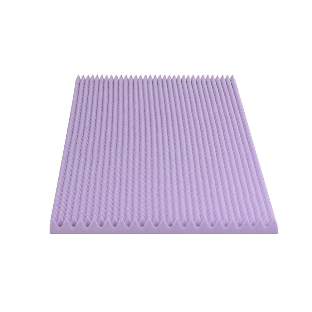 Giselle 5cm Lavender Infused Memory Foam Mattress Topper King Single