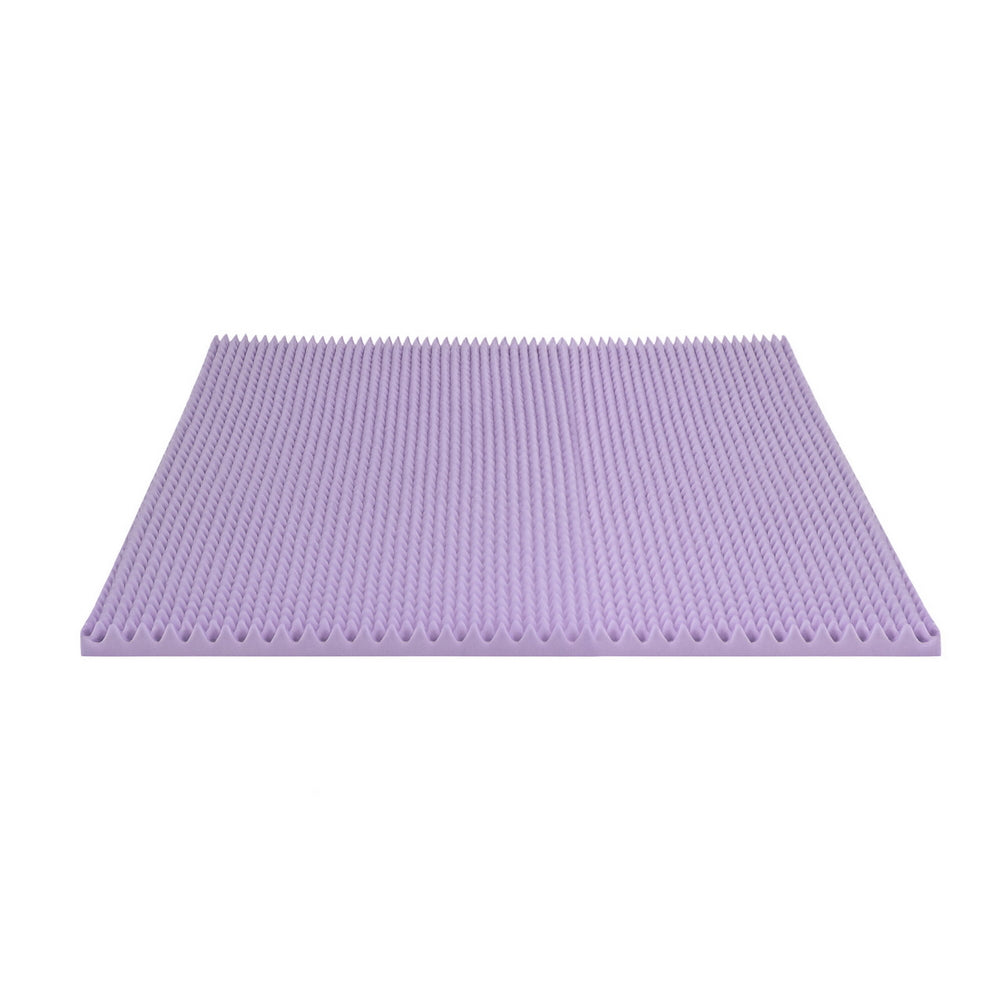Giselle 5cm Lavender Infused Memory Foam Mattress Topper Queen - SuperSaverAU - view 1
